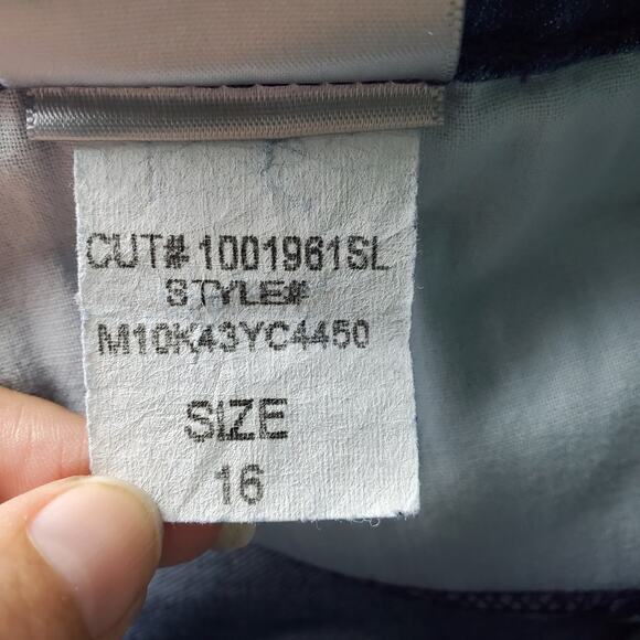 Not Your Daughter's Jeans NYDJ Womens Marilyn Straight Blue Jean Size 16 Hemmed - Picture 10 of 10